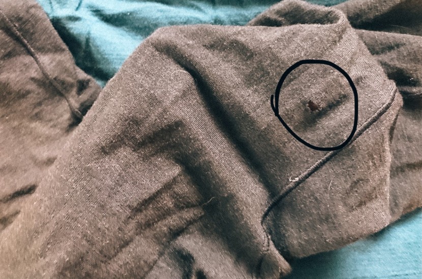 rei co-op merino midweight - the rei co-op merino midweight showing its war wound after our...