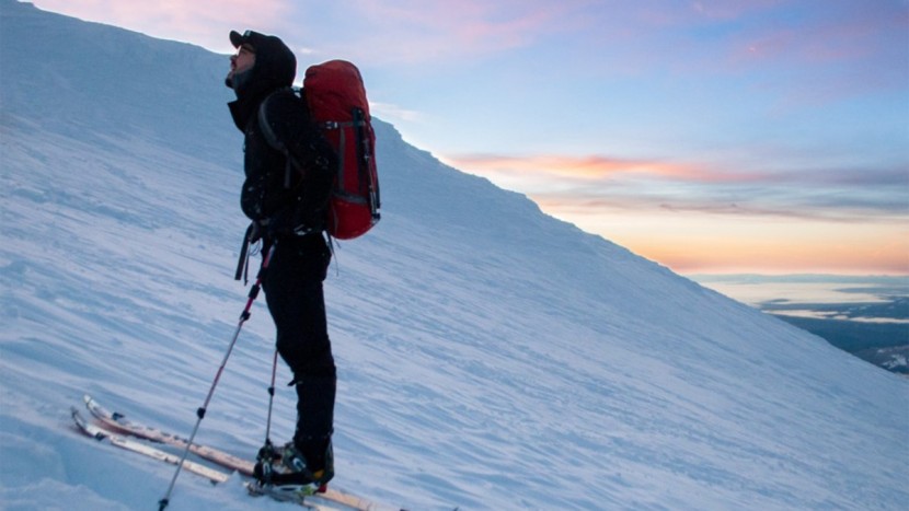 base layer men - taking a breather from the lung-bursting skin track in frigid dawn...