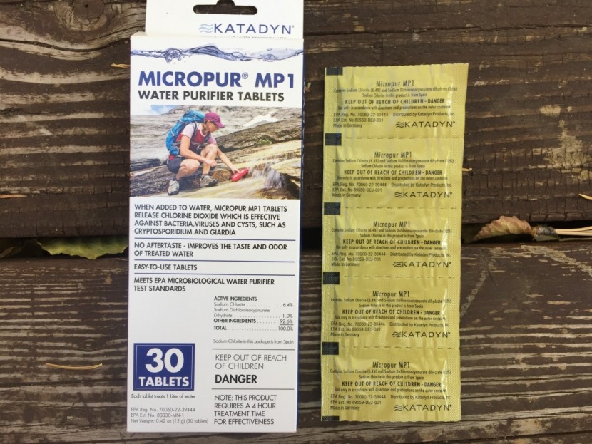 katadyn micropur mp1 - the micropur&#039;s packaging. we determined that the 30 tablets is the...