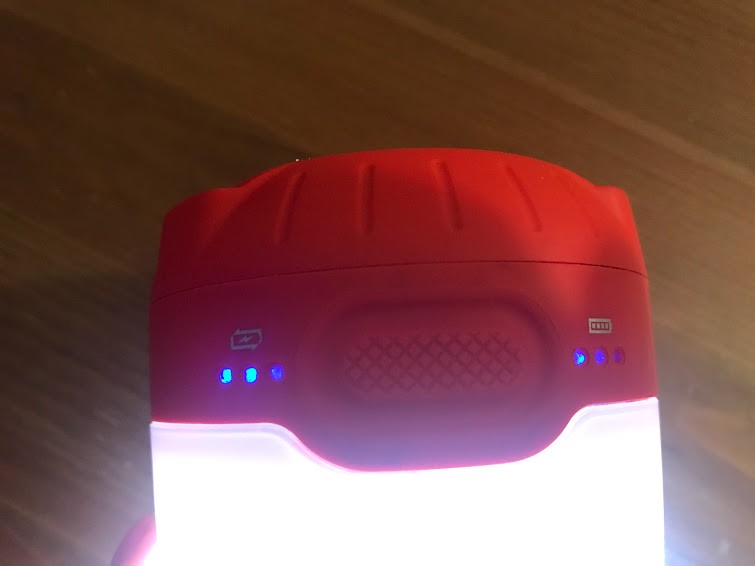 lantern - we like that the charge indicator lights on the black diamond apollo...