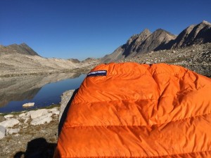 We spent many nights in the alpine testing the Feathered Friends...