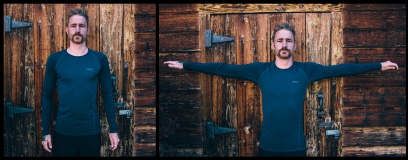 rab merino+ 120 crew - our favorite fit. the simple and thoughtful design fits so well...