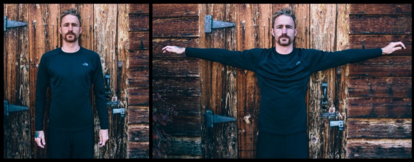 the north face warm crew - a nice fit throughout with thick and comfy synthetic fabric. a...