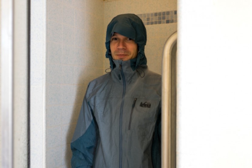 rei co-op stormbolt gtx - the brim on the hood is a bit floppy, allowing some water to drip in...