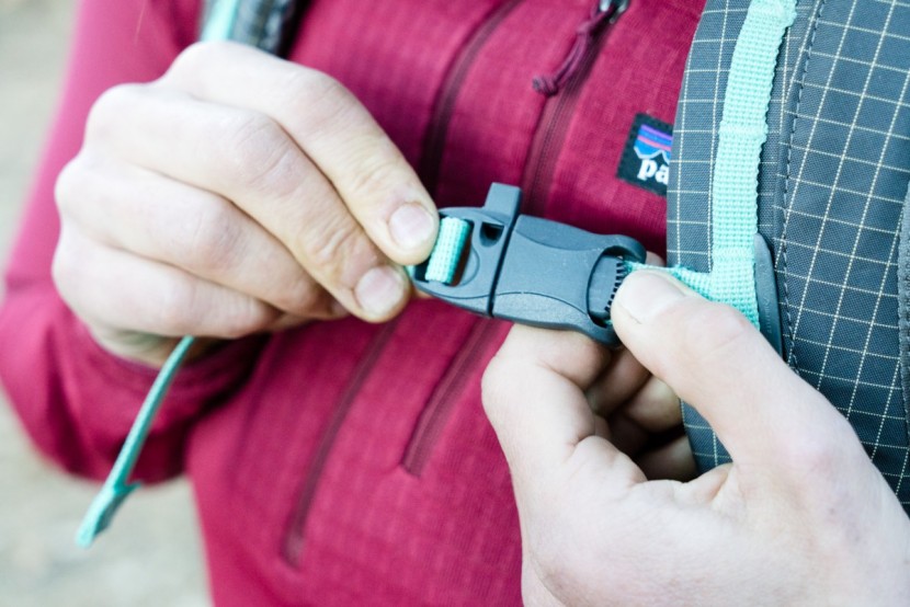 mountainsmith scream 50 for women - the chest strap has a unique buckle that is more durable than the...