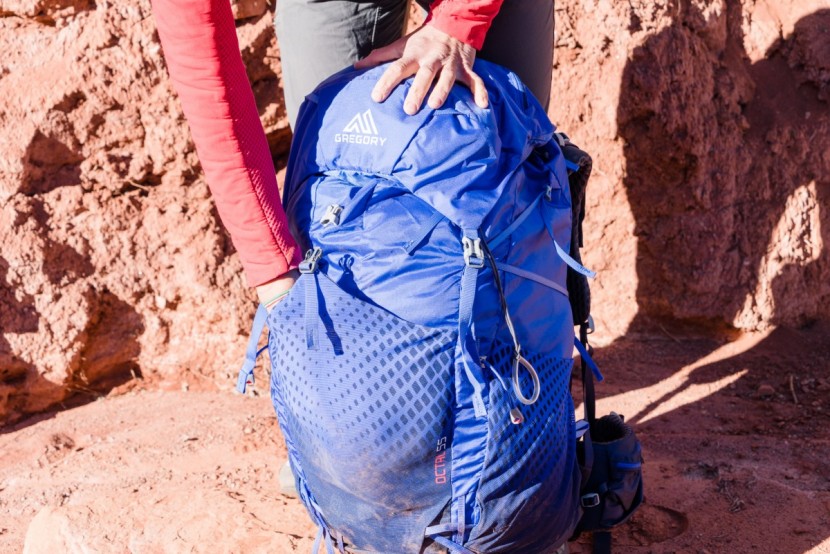 gregory octal 55 for women - the octal&#039;s outer pocket is significantly smaller than that of the...