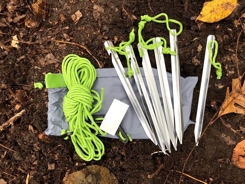 nemo galaxi 2 - the galaxi comes with a decent amount of guyline and adjusters...