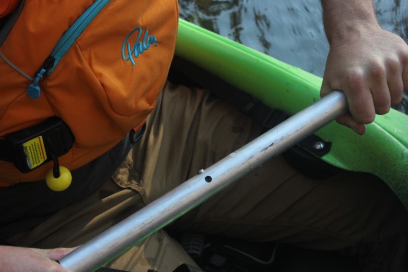kayak paddle - circular shafts are the classic shape for recreational touring...