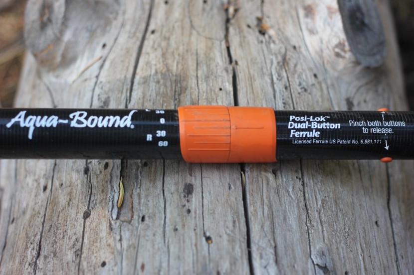 aqua-bound sting ray carbon - the posi-lock dual-button ferrule was exceptionally clear to use...