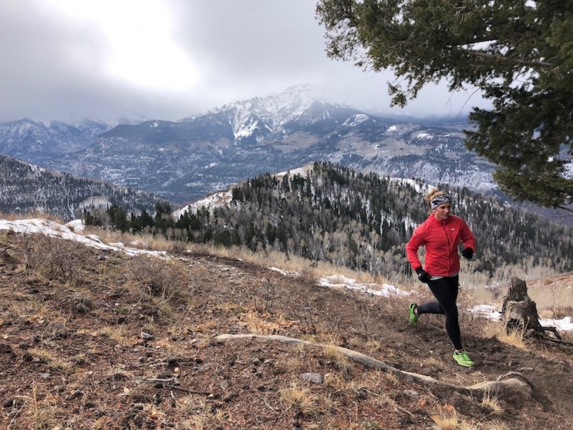 patagonia capilene lightweight bottoms for women - running it out over ouray, co right before a winter storm ripped...
