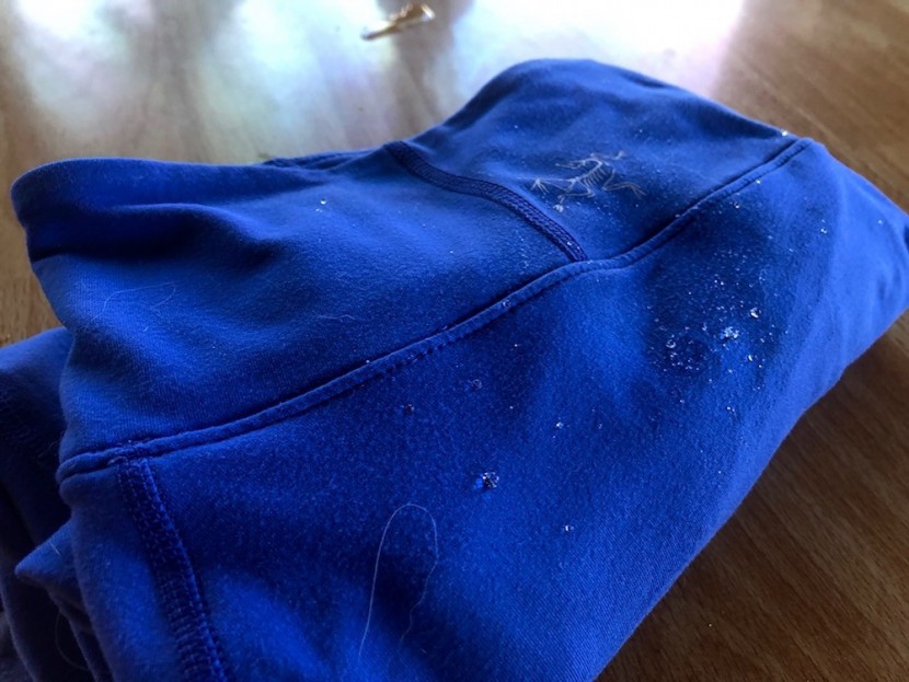 arc'teryx rho lt bottoms for women - unlike other synthetics, the fleece fabric does a great job to bead...