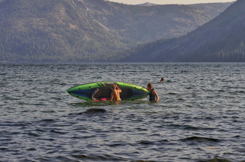 intex challenger k2 - this low-riding kayak isn&#039;t too tough to get back into if you happen...