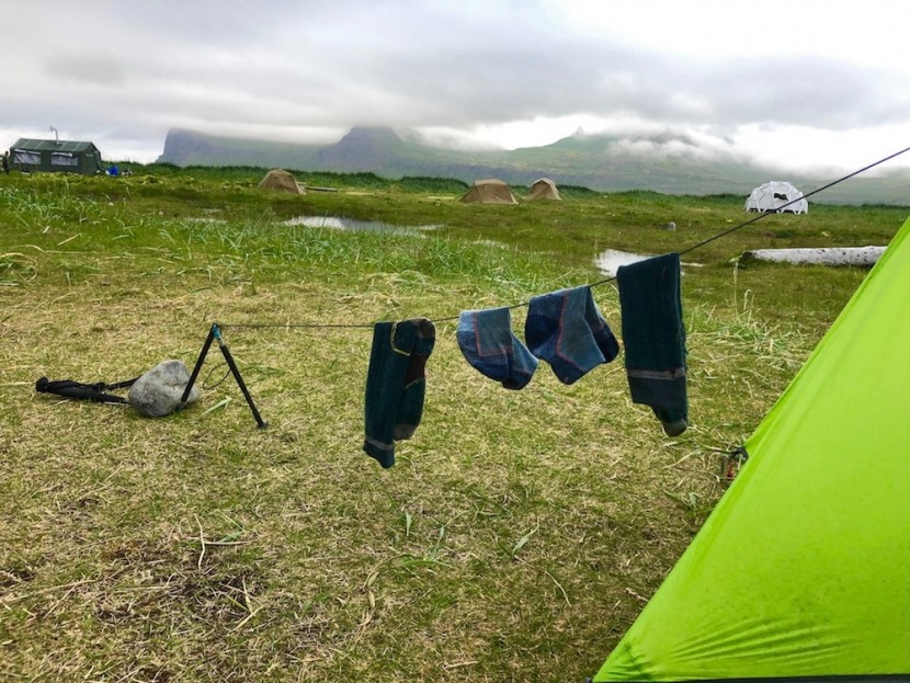 farm to feet damascus medium weight technical crew - one of the many ways we test our socks. here we dry out two pairs in...