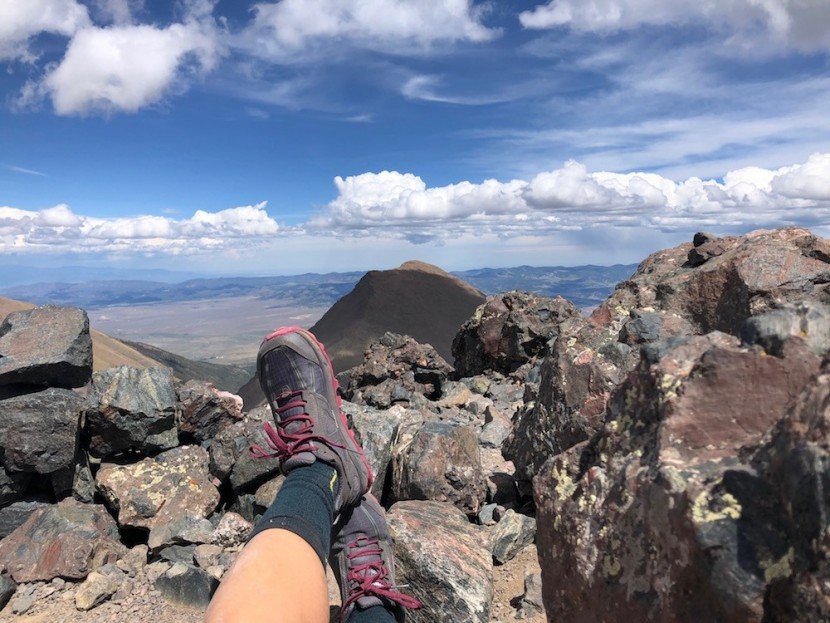 farm to feet damascus medium weight technical crew - enjoy the views. here we hang out at the top of a peak in southwest...