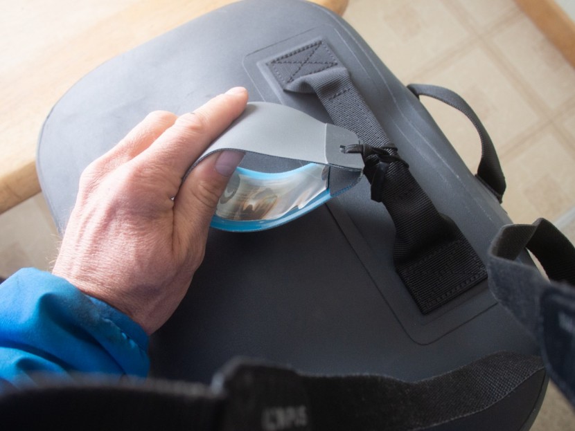 yeti panga 100l - yeti includes this label tag holder tied to one end. it seems as...