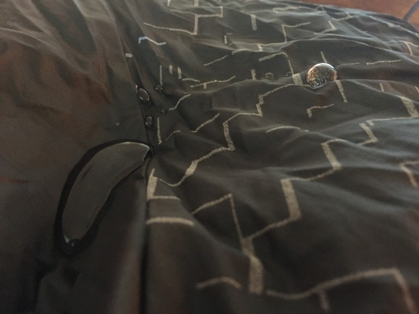 brooks lsd for women - rain pools on the lsd before shedding away.