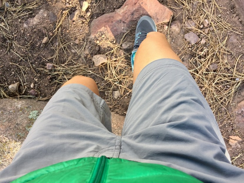 exofficio sol cool nomad short for women - a wider fit in the hips and a tapered leg makes for an awkward fit...