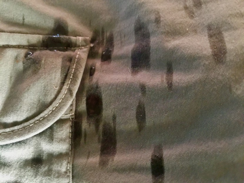 kuhl splash 11&quot; - the results of our water resistance test. these shorts absorbed...