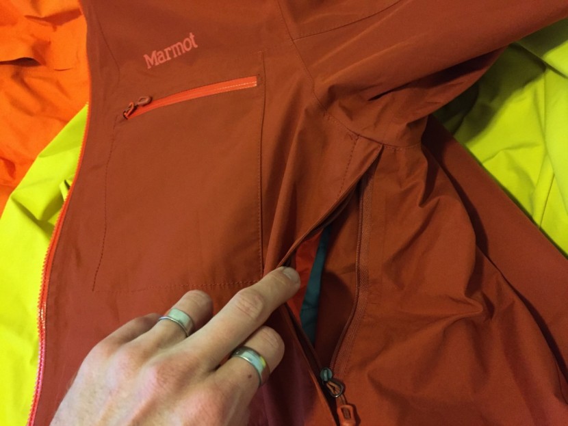 marmot kt component - the pit zips on the kt component are short, about half the length of...