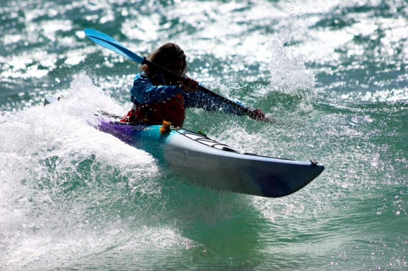 kayak paddle - if the blade has a large surface area, it can help a powerful...