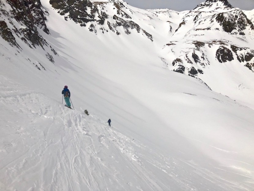 black diamond guide for women - assessing the conditions before we drop into the steep turns found...
