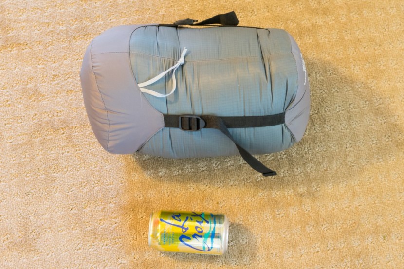 therm-a-rest questar 0 - with a little work, we were able to get this bag to compress down...