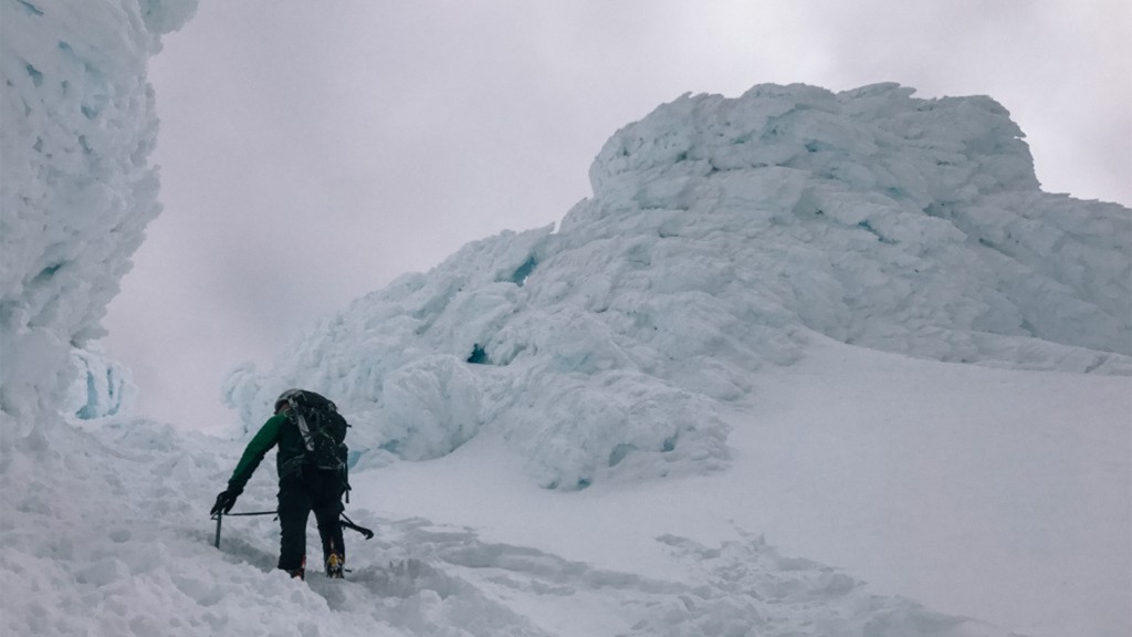 smartwool classic thermal merino bottom - nearing the summit of mt hood where long underwear is an absolute...