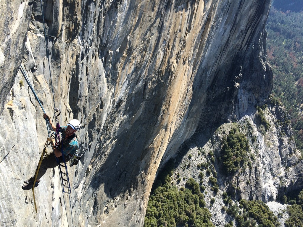 locking carabiner - you can never have too many lockers on a big wall climb. here george...