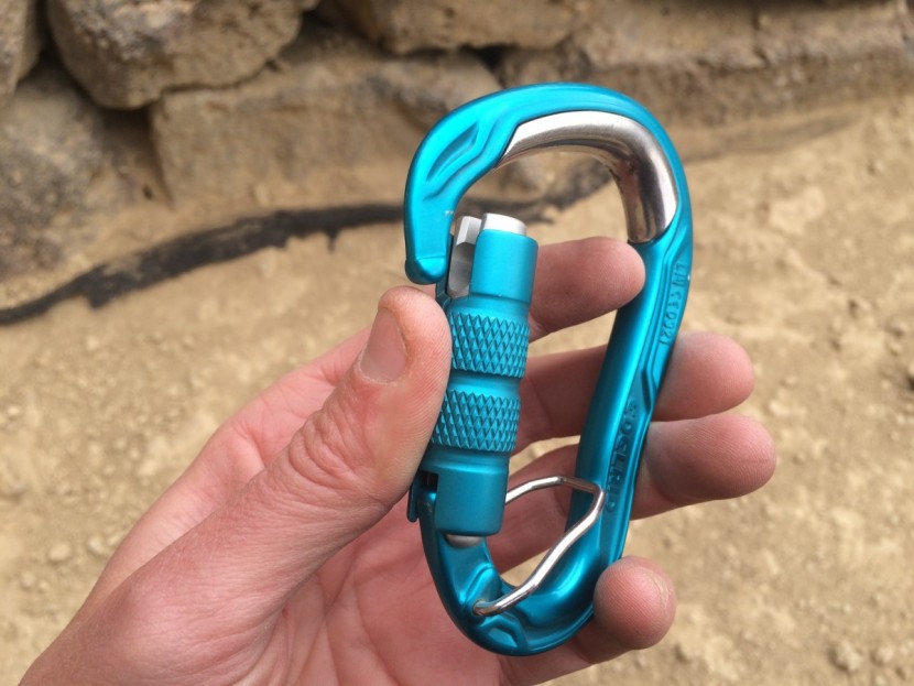Mousqueton HMS Edelrid Bulletproof Triple FG Eco – Verrouillage Triple, Keylock, Pour Escalade Et Travail En Hauteur