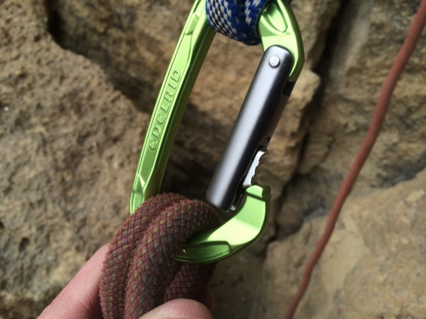 edelrid pure slider - a couple of times we experienced this with the gate mechanism, where...