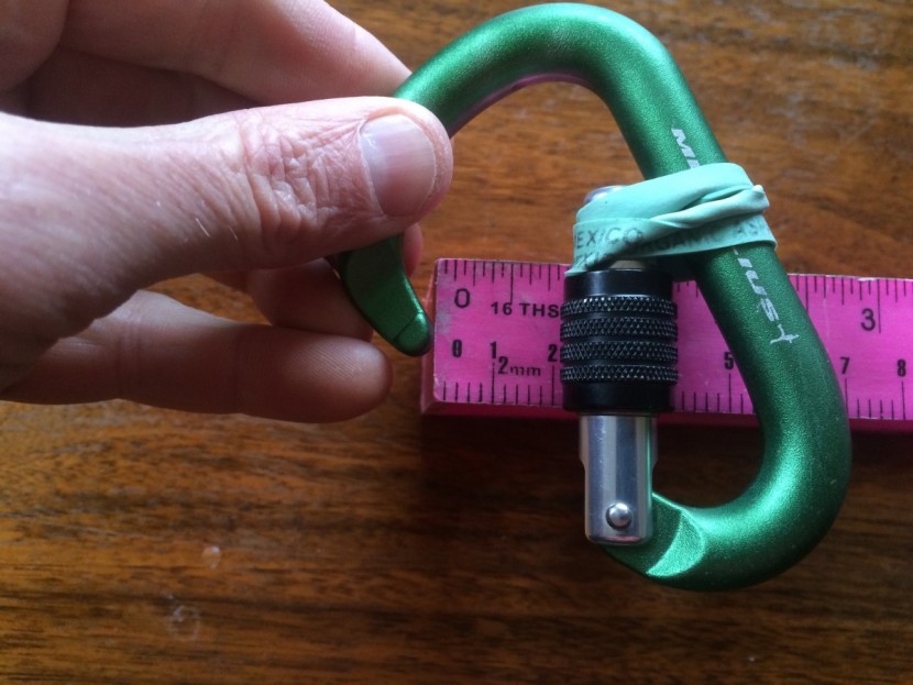 metolius element - for such a small locker, the element has pretty good gate clearance...