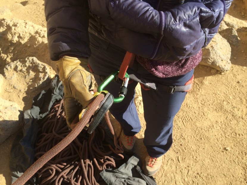 metolius element - the small but pear shaped element is best used as a compact belay...