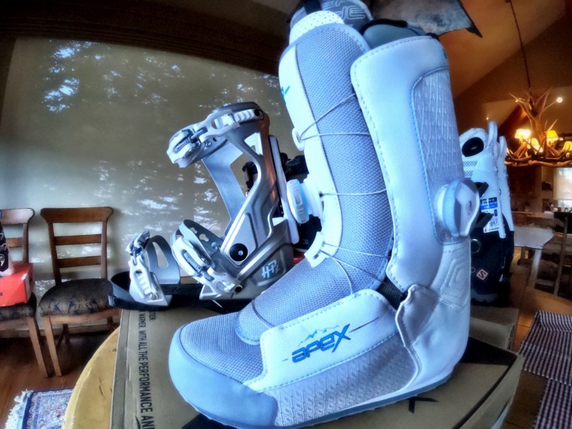 apex hp-l women&#039;s - the traditional heat moldable liner sits inside a soft boot, which...