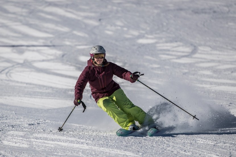 all mountain skis womens - we used the freshest groomed corduroy for our carving tests.