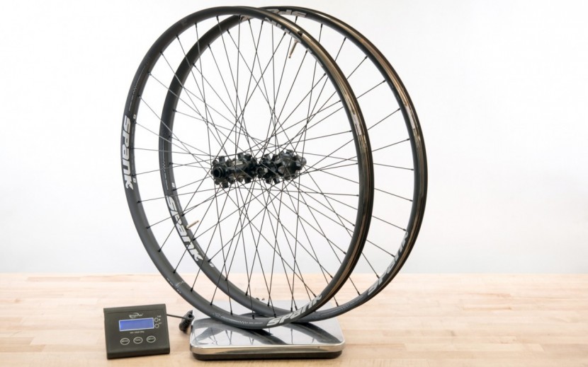 spank oozy 345 wheelset - the oozy trail wheels are the second heaviest model we tested...