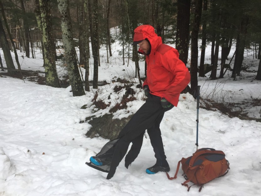 patagonia torrentshell pant - over even the bulkiest of backcountry ski boots, the 3/4 side zips...