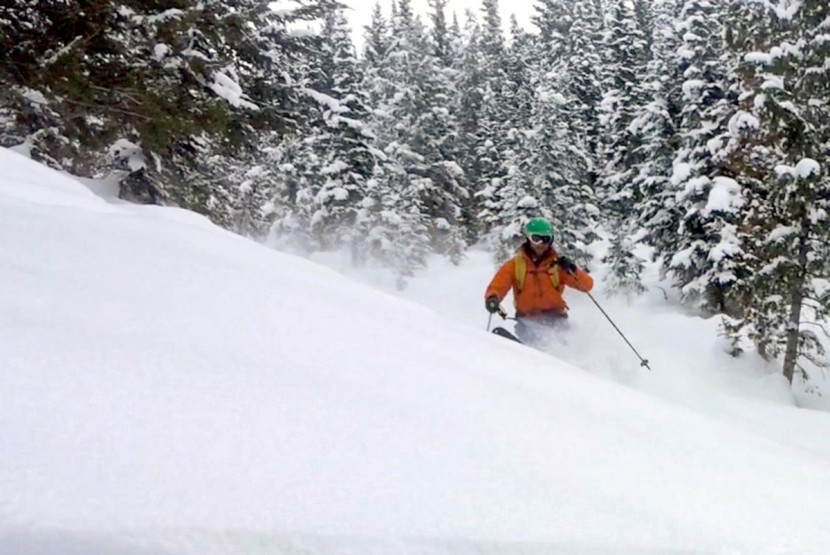 patagonia descensionist - on one super deep day in a &quot;shut down&quot; grand teton national park in...