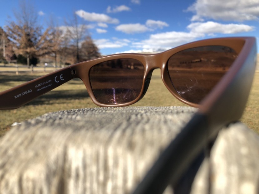 maui jim kahi - rubber on the backs of the arms and underside of the nose pads help...