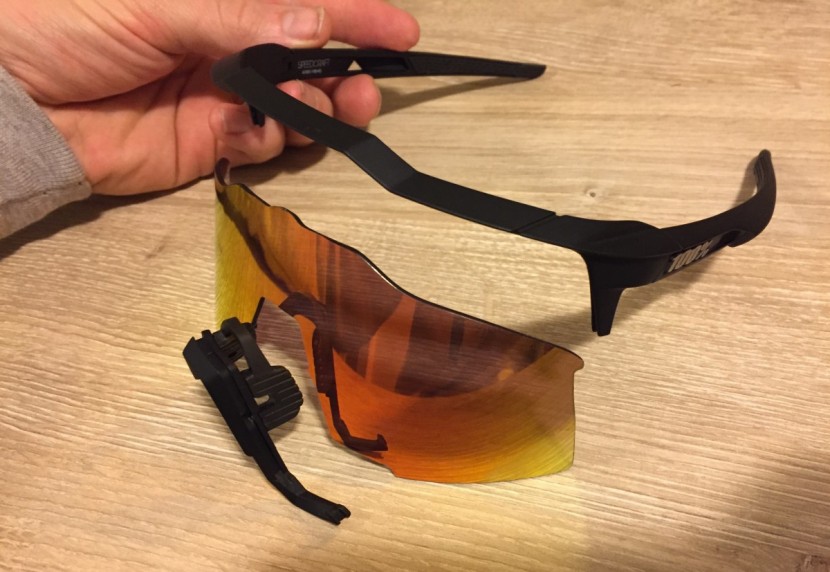 100% speedcraft - here are all of the frame elements of the speedcraft. lens changes...