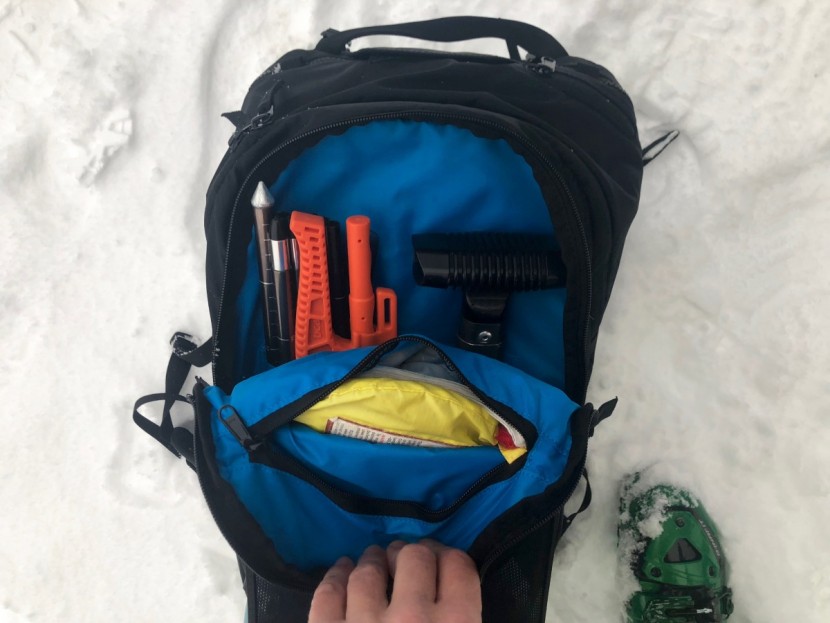 we loved this model's huge snow safety gear pocket that accommodated...