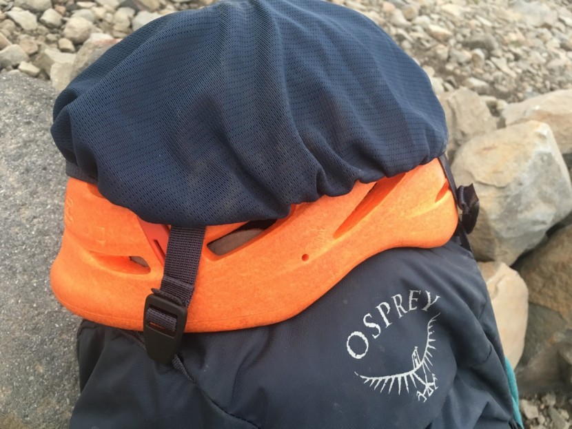 osprey mutant 38 - the updated helmet carry system can be detached fully and attached...