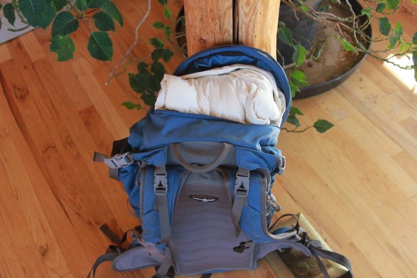 columbia peak to park for women - a look at the relative size stuffed into the top of our touring...