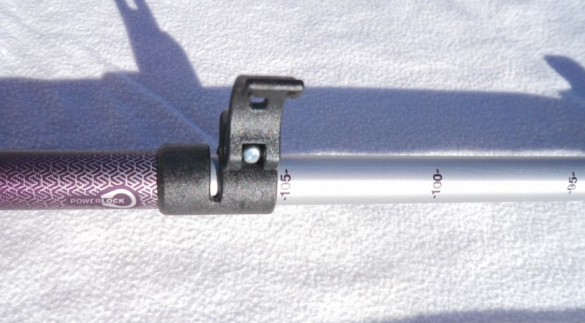 rei co-op traverse power lock cork for women - rei traverse&#039;s external locking mechanism.