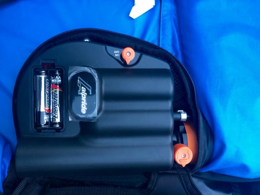 the alpride's internal battery can also charge off a pair of aa...