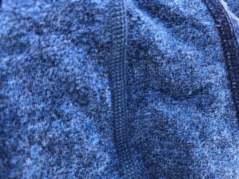 travel underwear - an up-close of the smooth fabric of synthetic blends.