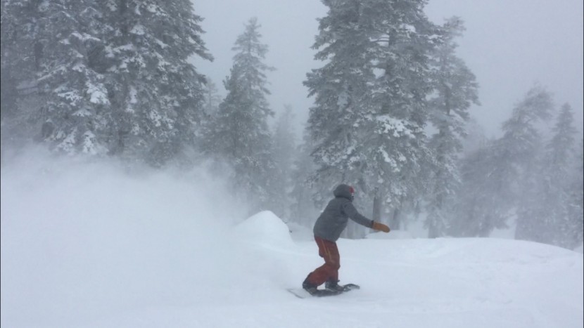 ride warpig - warpig surfing on a powder day.