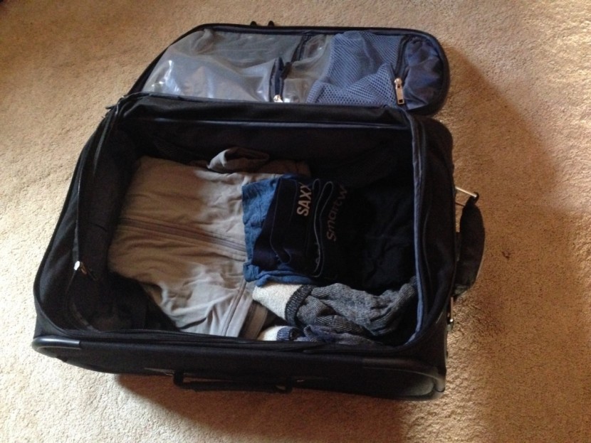 travel underwear - packed and ready to go.