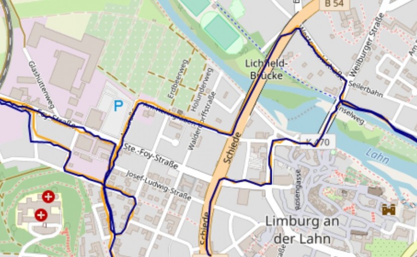 garmin fenix 5x plus sapphire - the garmin fenix is the blue line, the suunto baro 9 is the orange...