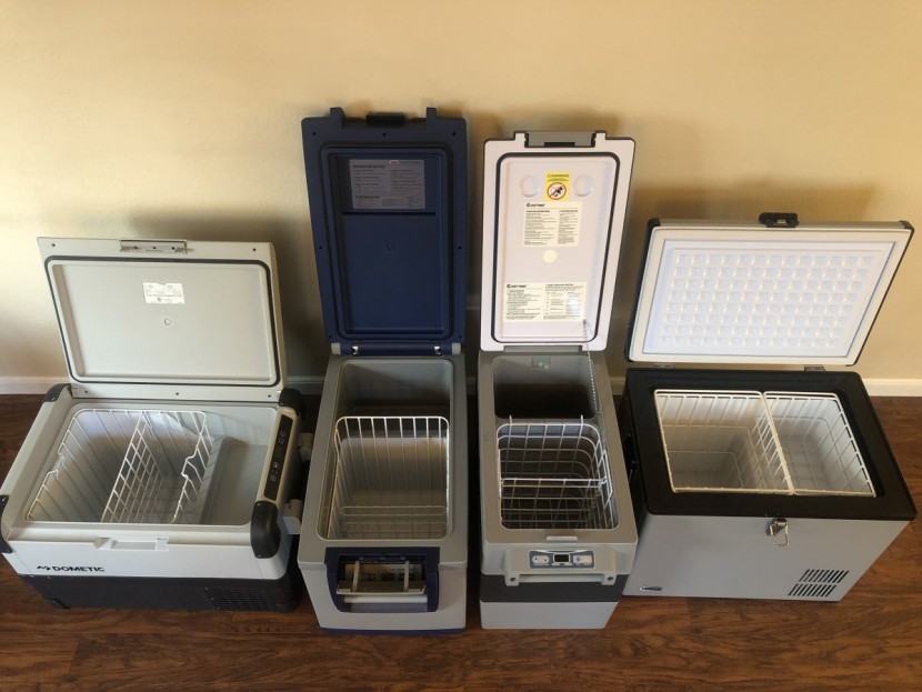 dometic cfx 50w - some of the compressor models we tested, from left to right:...