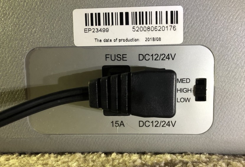 costway 54 - the battery protection level is set by a switch on the back next to...